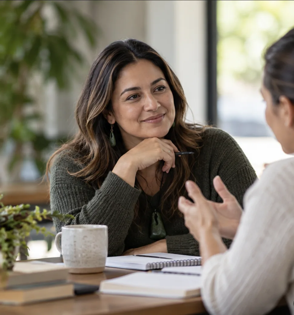 Practitioner preparing questions and reflections before a professional supervision session